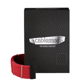 CableMod cable mod CM-PCSI-FKIT-NKR-R PRO ModMesh C-Series AXi HXi & RM Cable Kit - Red