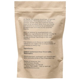 Organic Spearmint, 15-20 Servings, Eco-Conscious Zip Pouch, Caffeine Free, Pure Loose Leaf Tea Grown in America, 0.86 Ounce (Small)