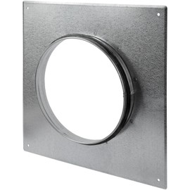 Duct Connector Flange - 8 Inch Ducting - Galvanized Steel with Rubber Gasket - Straight or Flex Pipe Flange for Heating, Cooling, Air Ventilation Systems