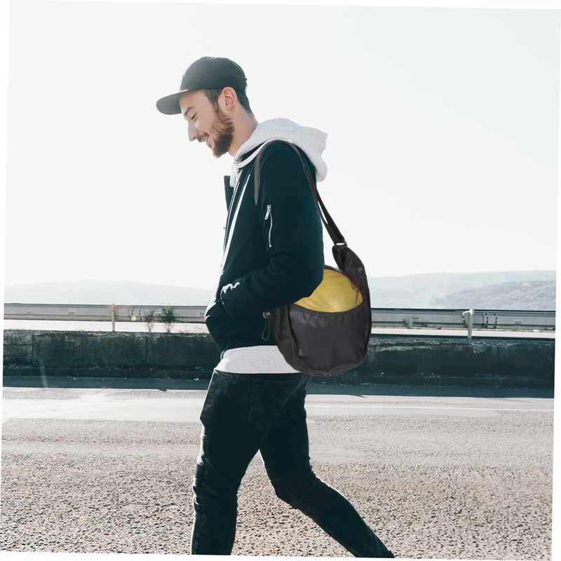 CORHAD Portable Basketball Bag Durable Mesh Sports Ball Carrier Convenient
