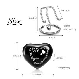 Pet Urn Memorial Container Jar Pot Urn Memorials Keepsake Pet Dog Cat Urn Mini Urn Memorial Urn for Cremation Ashes (Bird-Black)