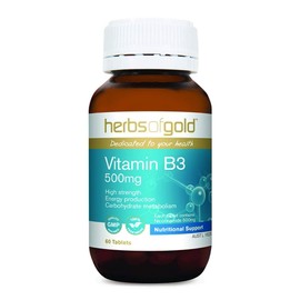 Herbs of Gold 500mg Vitamin B3 60 Tablets