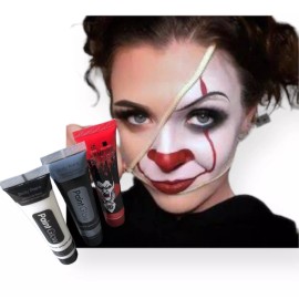 PaintGlow 6 Pz. Pintura Para Cara Cuerpo Disfraz Día De Muertos