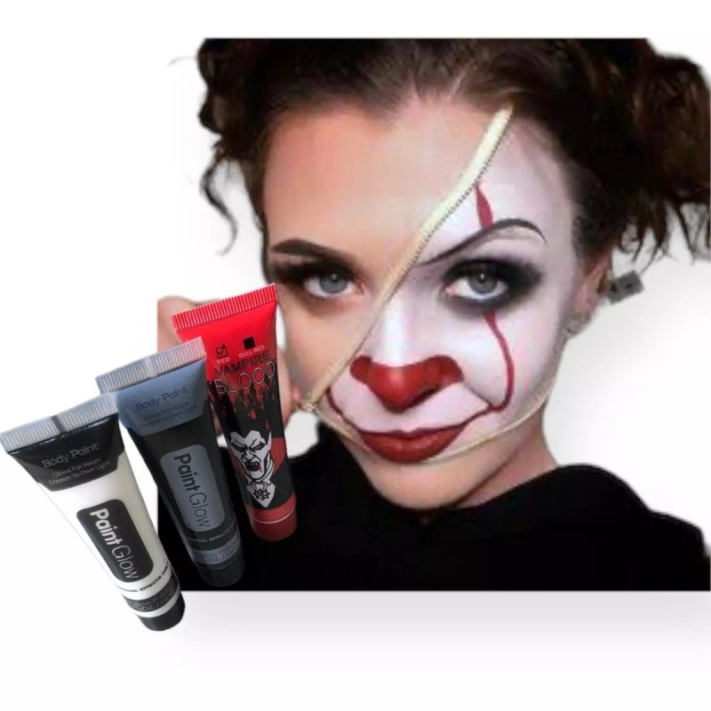 PaintGlow 6 Pz. Pintura Para Cara Cuerpo Disfraz Día De