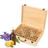Pure Vie Wooden Essential Oil Storage Box Travel Organizer Case
