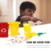 Garbage Bin 4Pcs Miniature Trash Can Bin Classification Toy, Pen