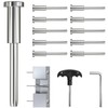 50 Pack Invisible Cable Railing Kit for 1/8" Wire, Marine
