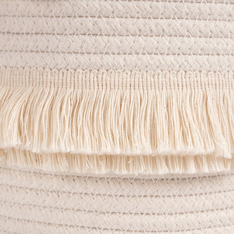TIMEYARD TIMEYARD Small Woven Storage Baskets Cotton Rope Decorative Hamper