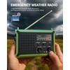 Emergency Weather Radio with Solar & Crank Power – AM/FM/NOAA,