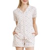netdraw Women's Bamboo Viscose Pajama Sets Button Down Ultra Soft