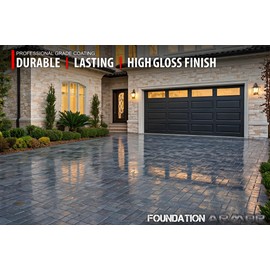 WB25 Water Based High Gloss Acrylic Concrete and Paver Sealer 16 OZ Sample (WB25 16 OZ Sample + 3" Roller Kit)