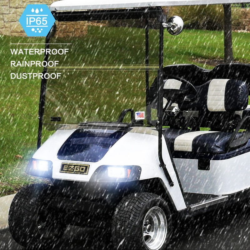 10L0L Golf Cart EZGO Headlight Kit (12V) - Headlight and