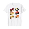 Funny Sushi Pug Japanese Sushi Pug Food Lover T-Shirt