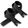IPEA Cerniera Lampo Nera lunga 65 cm Nera - 2