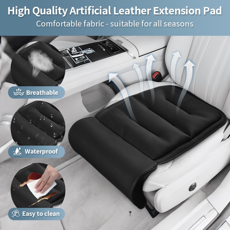 Car Seat Leg Rest Extender with Memory Foam Cushion and