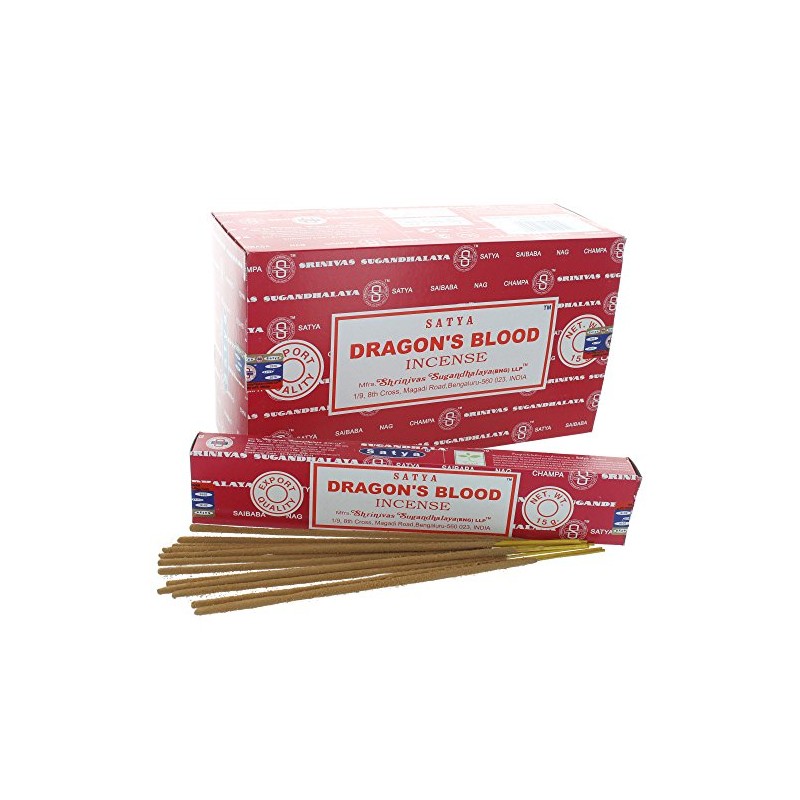 3 X Dragons Blood Satya Nag Champa Incense Sticks Packs