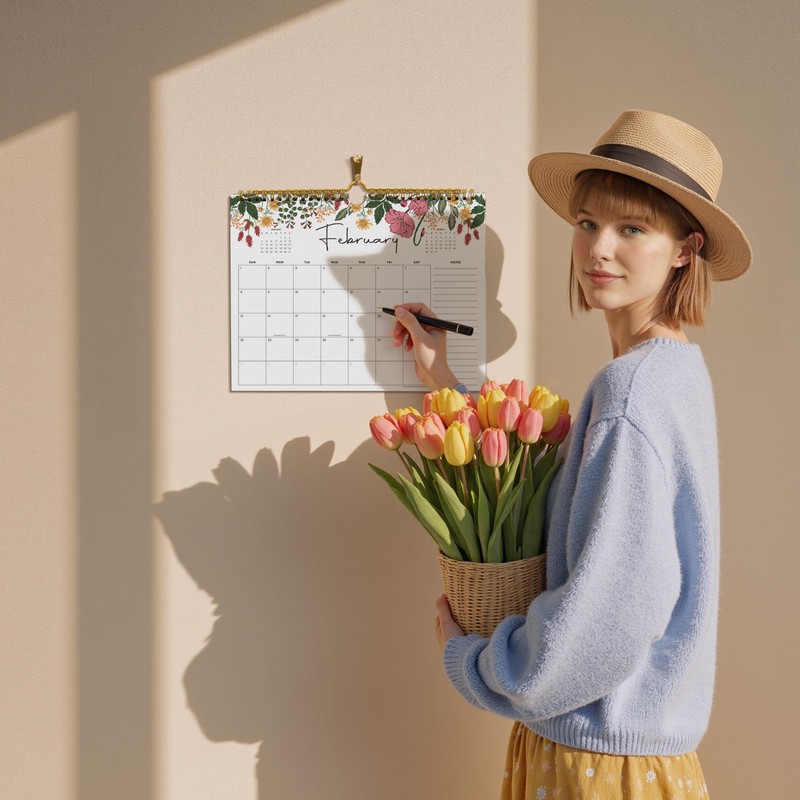 Cabbrix 2026 calendar, 18 Months 2026 wall Calendar 11"x8.5" Runs
