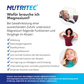 Nutritec Nutritec Magnesium Quadro Komplex, 180 Kapseln, Magnesium hochdosiert Kapseln