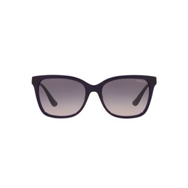 Vogue Eyewear Women's VO5426SF Low Bridge Fit Rectangular Sunglasses, Pink Gradient Dark Violet, 55 mm