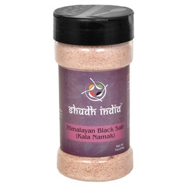 Shudh India Black Salt (Kala Namak Mineral) Powder, Vegan,Unrefined, Pure and Natural | Gluten Friendly | NON-GMO | Indian Origin | Perfect for Tofu Scramble - Natural Egg Taste