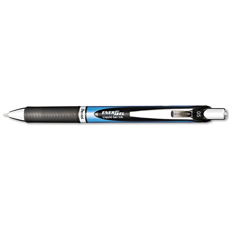 Pentel EnerGel RTX Roller Ball Retractable Gel Pen, Black Ink,