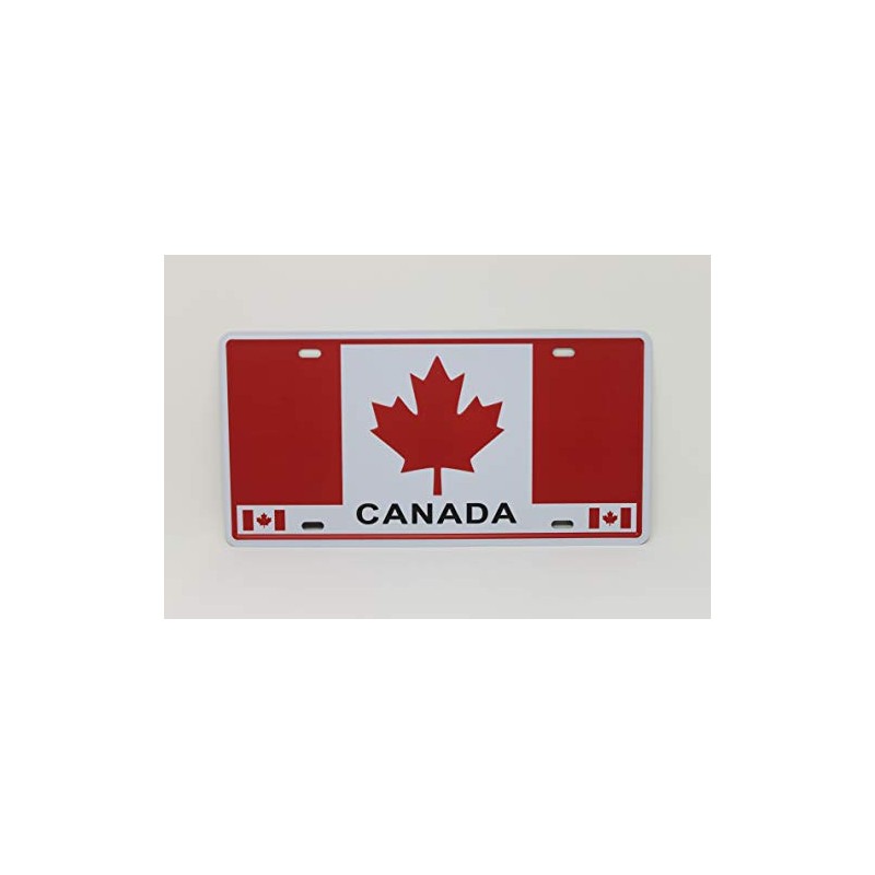 Canada Metal Licence Plate 12" by 6"