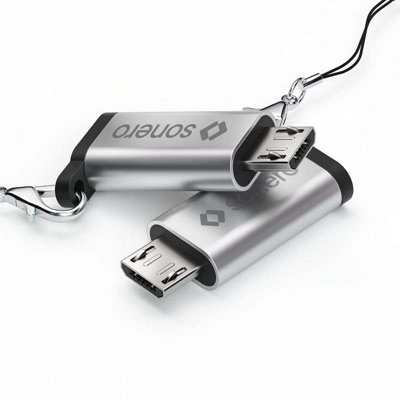 Sonero Micro USB auf USB-C Adapter, kompatibel mit Apple Geräten,