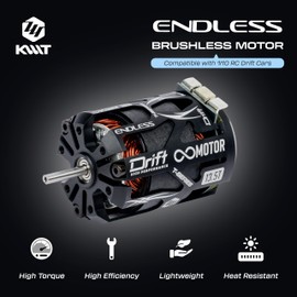 KWTRC Endless 540 Brushless Motor, High-Torque & High-Efficiency RC Motor, Heat-Resistant, Lightweight Design, Compatible with 1/10 RC Drift Cars, Race Cars (13.5T)