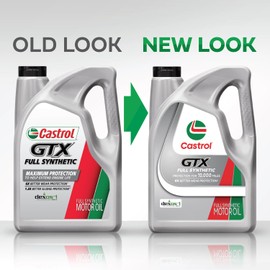 Castrol GTX Full Synthetic 5W-20 Motor Oil, 5 Quarts, Pack of 3