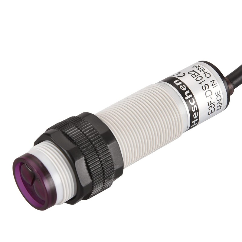 Heschen M18 Column Infrared Photoelectric Proximity Switch, Diffuse Reflection Type,