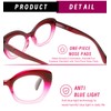 Hubeye 3 Pack Cat Eye Reading Glasses for Women Oversized