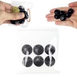 ZTATU Mini Fruit Taba Squishy Toys for Kids - Blueberry Fufu Squishy Stress Balls for Adults & Kids - Stress Relief Toy Sensory Squeeze Ball for Office, Classroom - Party Favors