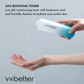Tónico Facial Aha Bha, Exfoliación Suave, Hidratación y Calmante, Tónico Coreano, Piel Suave, Sin Alcohol - 6.76 Fl.Onza