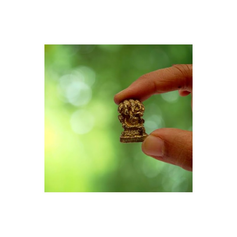 Purpledip Rare Miniature Statue Lord Ganesha In Panchmukhi Avatar: Unique