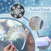 Totelux Christmas Snowflakes Headband White Snow Hair Band Glitter Winter
