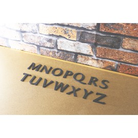 Brass (With Brass) Made in Font 45 Mil Letter Capital