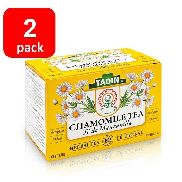 2 Bx TADIN✅ CHAMOMILE HERBAL TEA 🍵 24 BAGS
