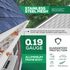 Waterlock DIY 5”Leaf Protection|Sample|Stainless Steel mesh|White Aluminum Gutter Covers|Contractor Grade|Gutter