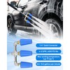 ULXIOM Triple Turbo Nozzle Pressure Washer, 360°Rotating Nozzles for Power