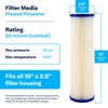 SpiroPure SP-R20 10x2.5 20 Micron Pleated Polyester Sediment Water Filter