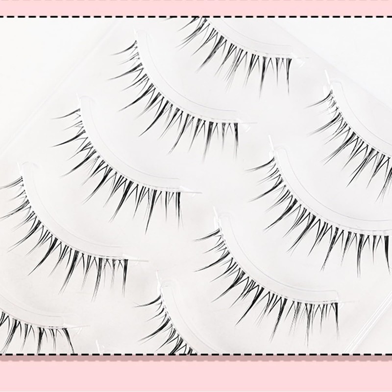 False Eyelashes, Natural, Transparent Axis, Handmade Popular, DIY at Home,