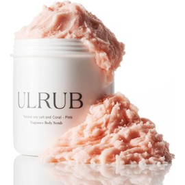 ULRUB Body Scrub 16.23 oz [Perfume Scrub] - For Dark Spots, Delicate Areas, Knees, Armpits, Upper Arms, Exfoliation for Buttocks, Elbows, Heels, CICA Extract, Placenta, Body Soap, Vitamin C Derivative, CICA, Femcare