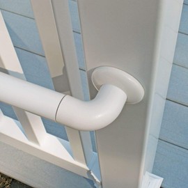 ADA Hand Rail 90° Post Return with Cover