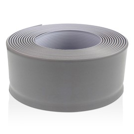 Gray Vinyl Wall Base 4 inch X 40 ft Non Glued Wall Base Trim Durable and Flexible - Easy Install Vinyl Floor Base That Resists Scuffing, Cracking and is Ideal to Use All Around Your Home