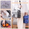 Lonchera Térmica con Doble Compartimento para Hombres, Mujeres, Bolsa de
