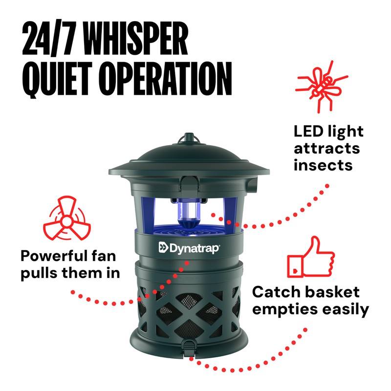 DynaTrap DT1130-GRSR 1/2 Acre Mosquito & Flying Insect Outdoor Trap