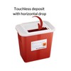 McKesson Prevent Biohazard Infectious Waste Sharps Container - Plastic, Horizontal