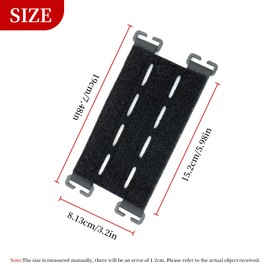 Molle Patch Panel, Panel Attachments Backpack, Tactical Vest Patch, Molles Panel Attachment Outdoor Backpack Accessories, Tactical Patches Velcro Holder (Black)