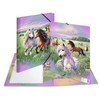 HERMA Portfolio Folder A4 Horse World, Cardboard Corner Folder with