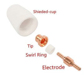 CONGNI 35PCS Plasma Cutter Consumables,PT31 Plasma Torch Cutting Consumables。